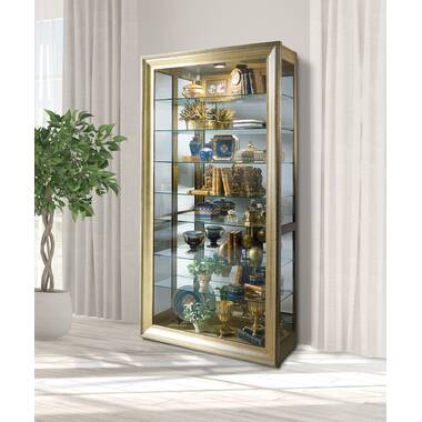 Loyer lighted curio cabinet shop charlton home